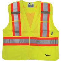 Safety Vest, High Visibility Lime-Yellow, 2X-Large/3X-Large, Polyester PB Rental Co. Ltd.