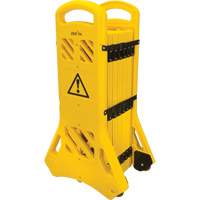 Portable Mobile Barrier, 40" H x 13' L, Yellow PB Rental Co. Ltd.