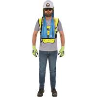Chill-Its&reg; 6687 Economy Dry Evaporative Cooling Vest, Small/Medium, High Visibility Lime-Yellow PB Rental Co. Ltd.