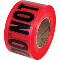 Ruban pour barricades Danger Do Not Enter PrimeGuard, Anglais, 3" la x 1000' lo, Noir/rouge PB Rental Co. Ltd.