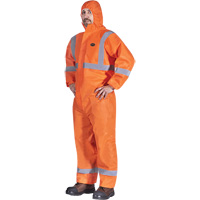 2077 Combinaisons &agrave; capuchon avec ruban r&eacute;fl&eacute;chissant, Petit, Orange, SMS PB Rental Co. Ltd.