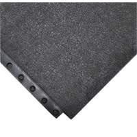 24/Seven&reg; Locksafe&reg; Anti-Fatigue Mat, Smooth, 3' x 3' x 5/8", Black, Natural Rubber PB Rental Co. Ltd.