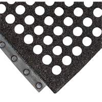 24/Seven&reg; Locksafe&reg; Anti-Fatigue Mat, Honeycomb, 3' x 3' x 5/8", Black, Natural Rubber PB Rental Co. Ltd.