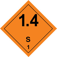 &eacute;tiquettes de manutention de mati&egrave;res dangereuses, 4" lo x 4" la, Noir/orange PB Rental Co. Ltd.