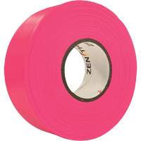 Ruban de signalisation, 1,1875" la x 164' lo, Rose fluorescent PB Rental Co. Ltd.