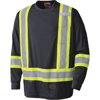 6997 Chandail de s&eacute;curit&eacute; &agrave; manches longues, Polyester, T-petit, Noir PB Rental Co. Ltd.