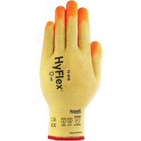 Gants haute visibilit&eacute; r&eacute;sistants aux coupures HyFlex, Taille 6, Calibre 13, Rev&ecirc;tement Mousse de nitrile, Enveloppe en Acier inoxydable/Kevlar/Spandex, ASTM ANSI niveau A5/EN 388 niveau E PB Rental Co. Ltd.