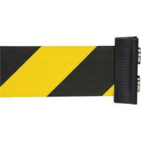 Magnetic Tape Cassette for Build-Your-Own Crowd Control Barrier, 7', Black and Yellow Tape PB Rental Co. Ltd.