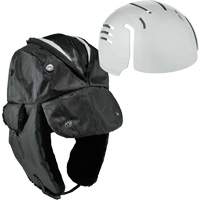 Chapeau de trappeur avec fermeture &agrave; glissi&egrave;re et casque antichoc &agrave; ins&eacute;rer N-Ferno, Doublure en Polyur&eacute;thane/Satin, Moyen/Petit, Noir PB Rental Co. Ltd.