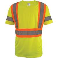Short Sleeve Safety T-Shirt, Polyester, 2X-Large, High Visibility Lime-Yellow PB Rental Co. Ltd.
