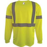 Long Sleeve Safety Shirt, Polyester, 2X-Large, High Visibility Lime-Yellow PB Rental Co. Ltd.