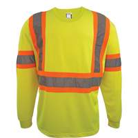 Long Sleeve Safety Shirt, Polyester, 2X-Large, High Visibility Lime-Yellow PB Rental Co. Ltd.