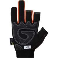 Clutch Gear&reg; Open-Finger Framers Gloves, Synthetic Palm, Size Small PB Rental Co. Ltd.