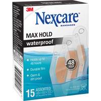 Nexcare Max-Hold Waterproof Bandages, Assorted, Plastic, Sterile PB Rental Co. Ltd.