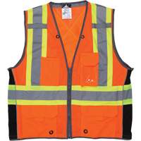 Surveyor Safety Vest, High Visibility Orange, Large, Polyester PB Rental Co. Ltd.