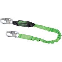 Miller&reg; StretchStop&reg; Shock-Absorbing Lanyard, 6', Locking Snap Hook Center, Locking Snap Hook Leg Ends, Polyester PB Rental Co. Ltd.