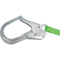 Miller&reg; HP Shock-Absorbing Lanyard, 4', Locking Rebar Hook Center, Locking Snap Hook Leg Ends, Polyester PB Rental Co. Ltd.