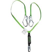 Miller&reg; HP Shock-Absorbing Lanyard, 6', Locking Rebar Hook Center, Locking Snap Hook Leg Ends, Polyester PB Rental Co. Ltd.