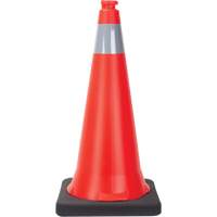 Traffic Cone, 28", Orange, 4" Reflective Collar(s) PB Rental Co. Ltd.