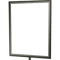 Porte-enseigne vertical robuste pour montant classique, Chrome satin&eacute; PB Rental Co. Ltd.