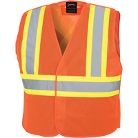 597P Tear-Away Safety Vest, High Visibility Orange, Medium/Small, Polyester PB Rental Co. Ltd.