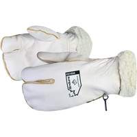 Mitaine d'hiver Endura en cuir fleur de vache avec doublure de velours acrylique, Taille Grand, Mitaine PB Rental Co. Ltd.