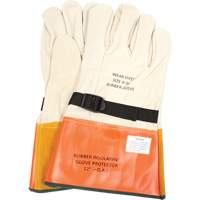 Leather Protector Gloves with Strap, Size 8, 12" L PB Rental Co. Ltd.