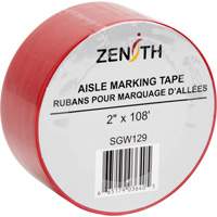 Aisle Marking Tape, 2" x 108', PVC, Red PB Rental Co. Ltd.