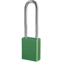 American Lock&reg; Safety Padlock, Green, Keyed Different, Aluminum, 1-1/2" Width PB Rental Co. Ltd.