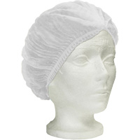 Ronco Care Pleated Bouffant Cap, Polypropylene, 24", White PB Rental Co. Ltd.