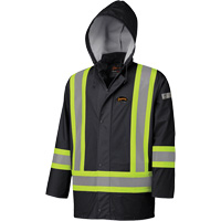 5894BK Manteau de s&eacute;curit&eacute; imperm&eacute;able et ignifuge, Polyur&eacute;thane, Noir, T-petit PB Rental Co. Ltd.