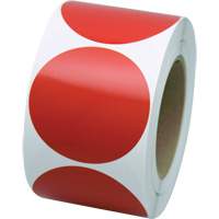 Formes de marquage, Cercle, 3" lo x 3" la, Rouge, Vinyle PB Rental Co. Ltd.