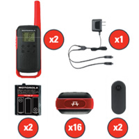 TalkAbout Two-Way Radios, FRS Radio Band, 22 Channels, 32 km Range PB Rental Co. Ltd.