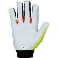 ClutchGear&reg; High-Visibility Mechanic's Gloves, Grain Goatskin Palm, Size Medium PB Rental Co. Ltd.