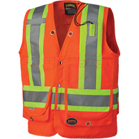 6697 Surveyor's Safety Vest, High Visibility Orange, Small, Polyester PB Rental Co. Ltd.