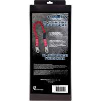 ShockSorb Internal Shock Lanyard, 6', Snap Hook Center, Snap Hook Leg Ends, Polyester PB Rental Co. Ltd.