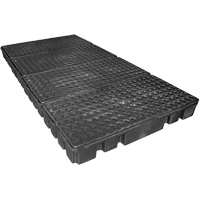 Black Diamond Low Profile Spill Pallet, 102 US gal. Spill Capacity, 96" x 49" x 6.5" PB Rental Co. Ltd.