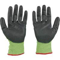 Gants &agrave; haute visibilit&eacute; enduits par trempage, Taille Petit, Calibre 15, Rev&ecirc;tement Polyur&eacute;thane, Enveloppe en Poly&eacute;thyl&egrave;ne, ASTM ANSI niveau A5 PB Rental Co. Ltd.