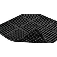 Cushion-Ease&reg; 550 Interlocking Anti-Fatigue Mat, Slotted, 3' x 3' x 3/4", Black, Rubber PB Rental Co. Ltd.
