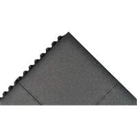 Cushion-Ease&reg; Interlocking Anti-Fatigue Mat, Pebbled, 3' x 3' x 3/4", Black, Natural Rubber PB Rental Co. Ltd.