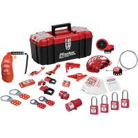 Trousse de cadenassage avec cadenas en thermoplastique de qualit&eacute; sup&eacute;rieure Zenex, Ensemble &eacute;lectrique/Vanne, 27 composants compris PB Rental Co. Ltd.