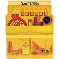 Station de cadenassage pour vannes et appareils &eacute;lectriques de luxe et de qualit&eacute; sup&eacute;rieure, Cadenas Thermoplastique, Capacit&eacute; de 32, Cadenas Compris PB Rental Co. Ltd.