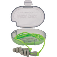 Alphas Reusable Earplugs, Corded, Bulk - Plastic Case, 27 dB NRR, One-Size PB Rental Co. Ltd.