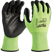 High-Visibility Cut-Resistant Gloves, Size Small, 15 Gauge, Nitrile/Polyurethane Coated, Polyethylene Shell, ANSI/ISEA 105 Level 3 PB Rental Co. Ltd.