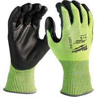 High-Visibility Cut-Resistant Gloves, Size Small, 13 Gauge, Nitrile/Polyurethane Coated, Polyethylene Shell, ANSI/ISEA 105 Level 4 PB Rental Co. Ltd.