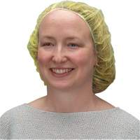 Bonnets bouffants, Polypropyl&egrave;ne, 21", Jaune PB Rental Co. Ltd.