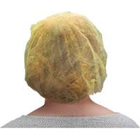Bonnets bouffants, Polypropyl&egrave;ne, 21", Jaune PB Rental Co. Ltd.