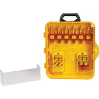 Lockout Station with Keyed Alike Nylon Safety Lockout Padlocks, Plastic Padlocks, 6 Padlock Capacity, Padlocks Included PB Rental Co. Ltd.