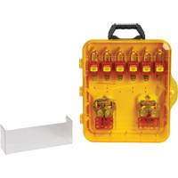 Lockout Station with Keyed Different Nylon Safety Lockout Padlocks, Plastic Padlocks, 12 Padlock Capacity, Padlocks Included PB Rental Co. Ltd.