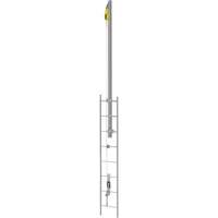 Latchways&reg; Vertical Ladder Lifeline with SRL Ladder Extension Post Kit, Stainless Steel PB Rental Co. Ltd.